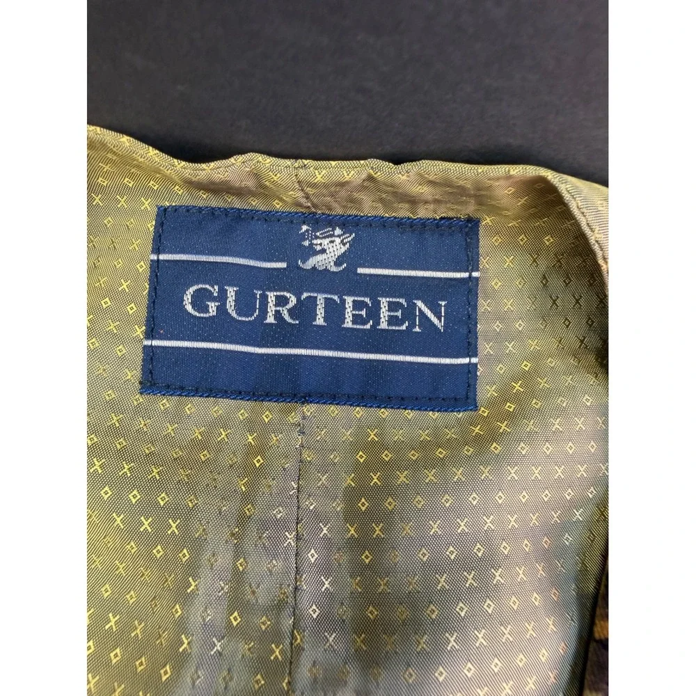 Gurteen Vintage Floral Vest L Brown Cotton Waistcoat Cottagecore Boho SEO Luxe